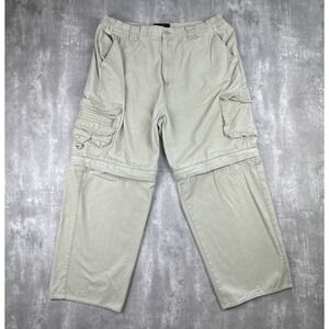 Redhead Men's 38x30 Convertible Zip Off Cargo Pants Shorts Khaki Hunting Fishing